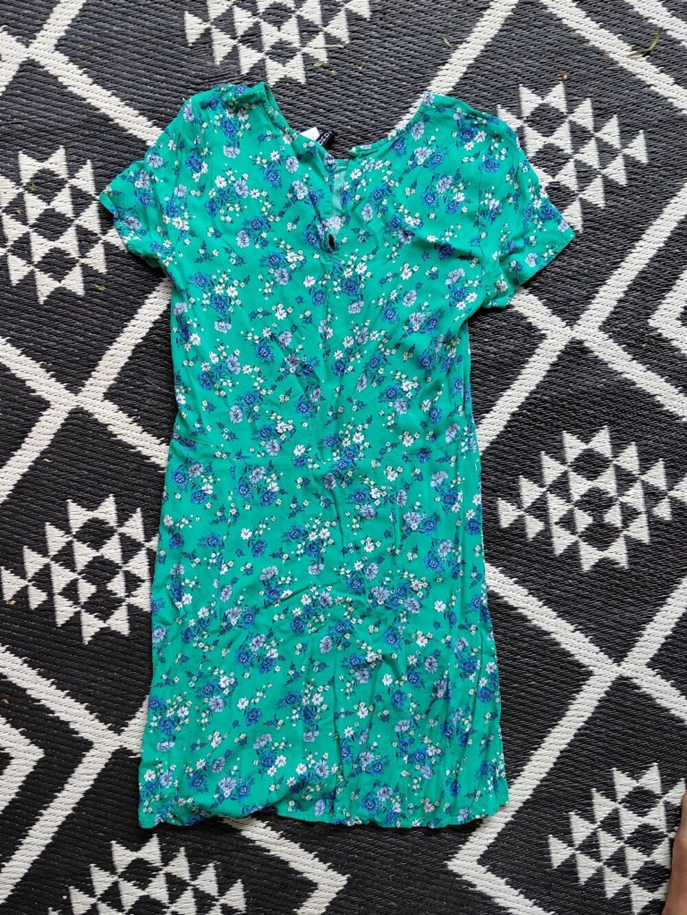 Cute cotton dress by divided co. w/ side zipper, excellent condition